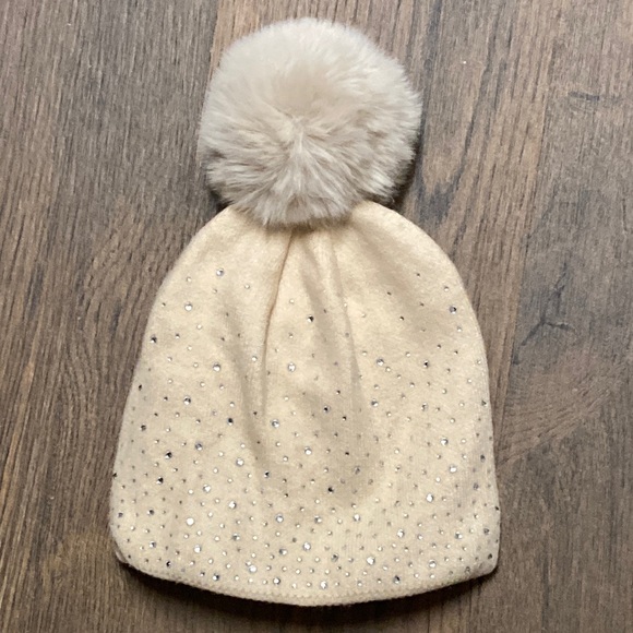 Rhinestone Knit Hat - Picture 1 of 8